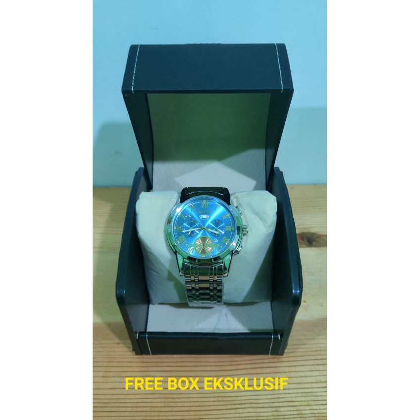 Jam Tangan Pria FNGEEN 4001 Luxury Full Steel Sport Quartz Business Waterproof Casual Watch