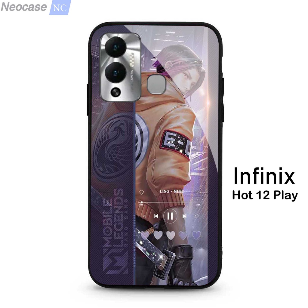 [N29] Softcase Glass Kaca Infinix Hot 12 Play - Case HP Infinix Hot 12 Play - Casing HP Infinix Hot 