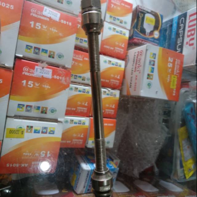 As depan sepeda ukuran mur 13