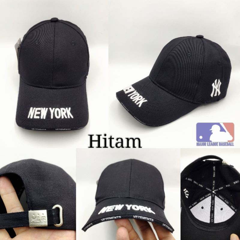 Topi Baseball Pria Wanita logo Bordir