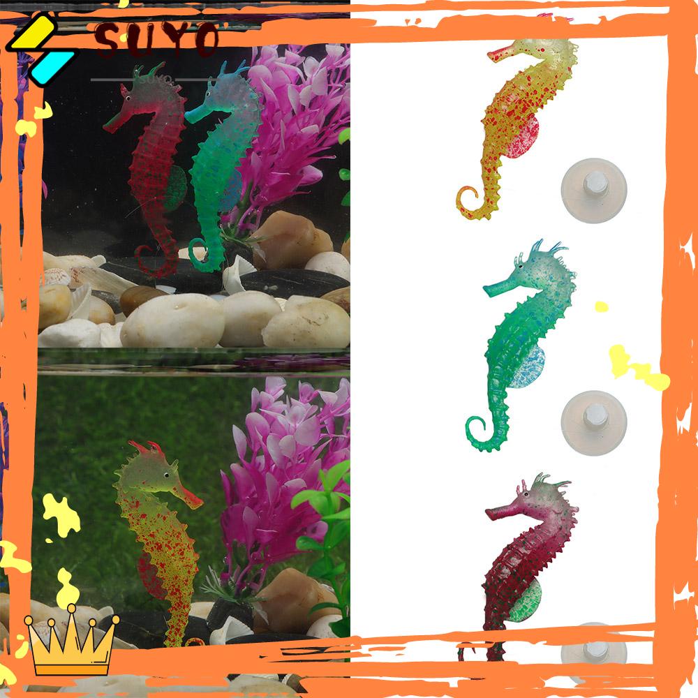 Suyo Mainan Ikan Bahan Silikon Untuk Dekorasi Akuarium