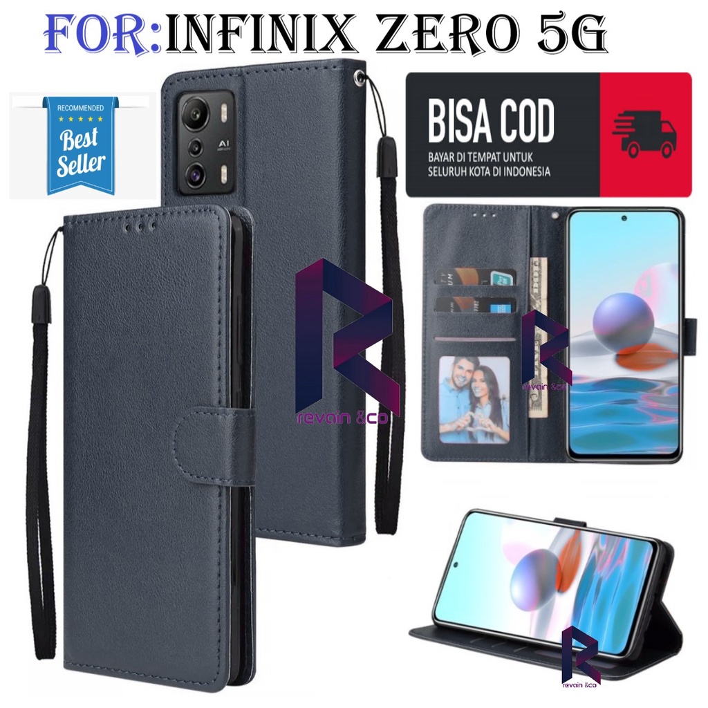 NEW INFINIX ZERO 5G CASE FLIP WALLET LEATHER KULIT PREMIUM SARUNG BUKA TUTUP FLIP CASE INFINIX ZERO 5G