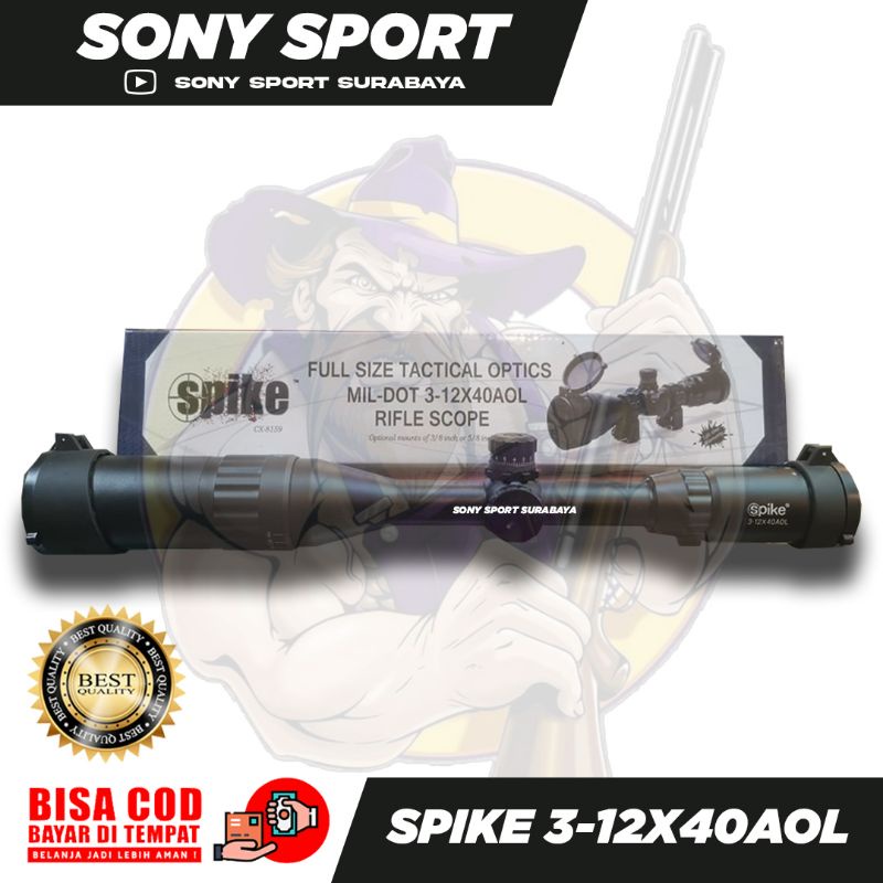 teleskop spike 3-12x40aol