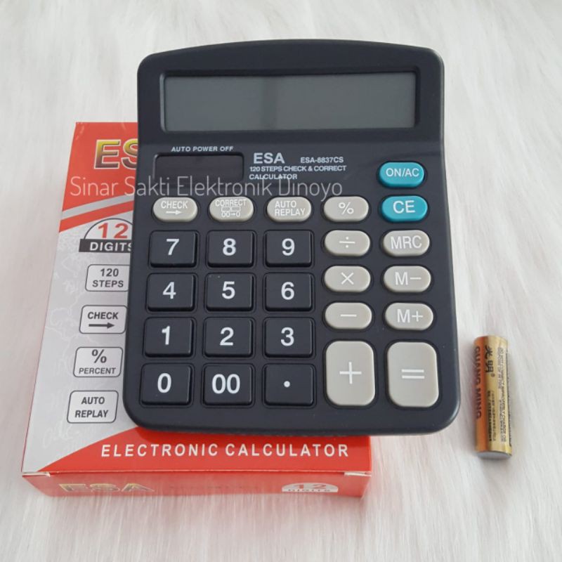 Kalkulator Hitung 12 digit - Calculator - Kalkulator Meja Alat Mesin Hitung