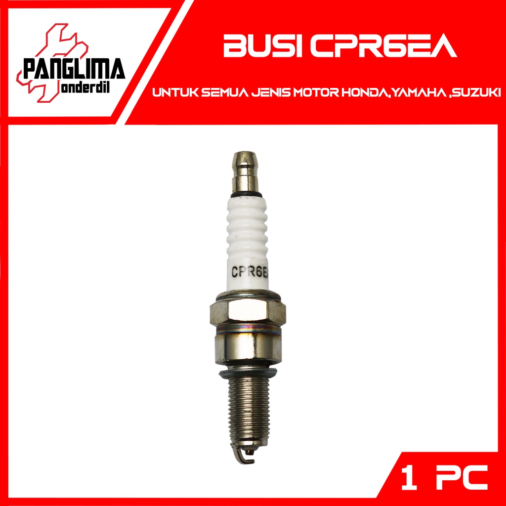 Busi CPR6EA Honda Beat &amp; Vario &amp; Scoopy &amp; PCX &amp; Supra X 125 &amp; Karisma &amp; Spacy &amp; Blade &amp; CS1 &amp; NMax-N Max &amp; Vixion &amp; Byson &amp; Jupiter MX &amp; Xeon &amp; Satria FU &amp; Shogun 125 New Busi Standar-Standard-Standart-Setandar