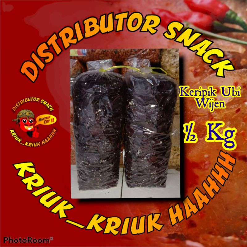 Keripik ubi ungu wijen kemasan 500 gr / keripik ubi ½ Kg