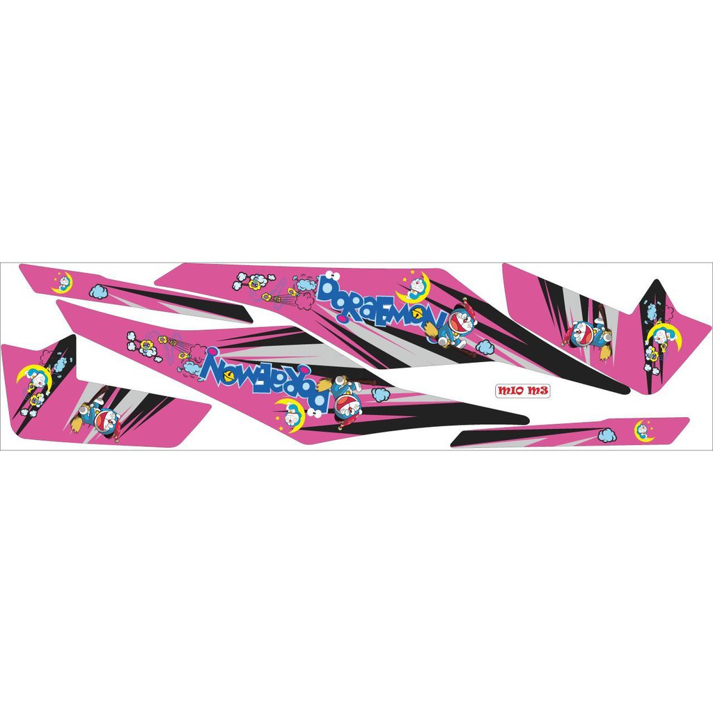 striping stiker decal mio m3 doraemon