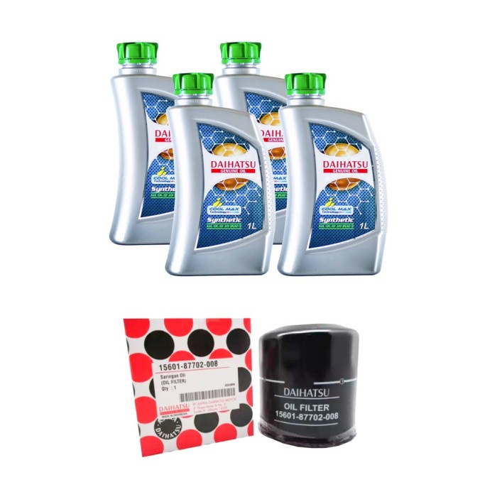 Daihatsu Genuine Oil 5W-30 API SN/GF-5 Synthetic 4L + Oil Filter