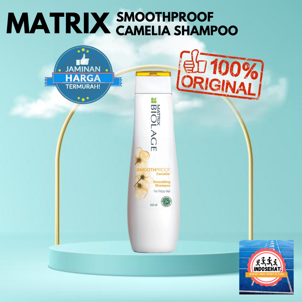 MATRIX Biolage Smoothproof Shampoo - Shampo Nutrisi Perawatan Pelembut Rambut Kering Kusut Mengembang 200 ml