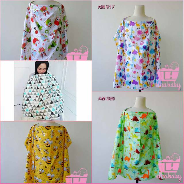 Elha baby - Apron menyusui celemek Bayi / cover baju perlengkapan menyusui