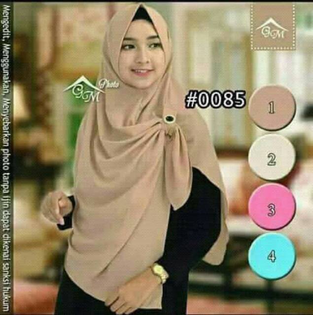 (ORI)Pastan Kolong Permata Kancing Bubble Pop Pashmina Instan PASTAN KANCING