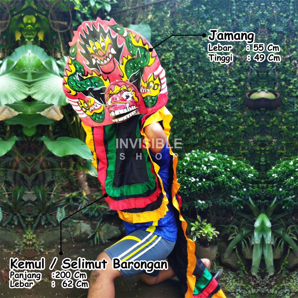 Barongan jumbo kain jumbo warna mainan anak permainan tradisional kebudayaan