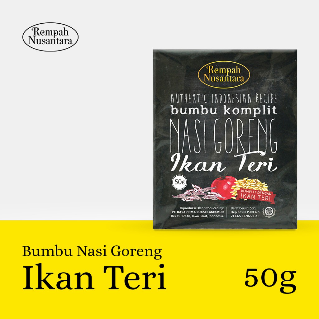 

Bumbu Nasi Goreng Teri Seriboe Rempah Nusantara (50 Gram)