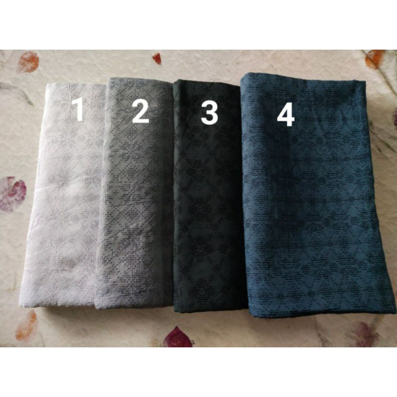 Kain Doby Katun Polos Motif Timbul Kualitas Premium
