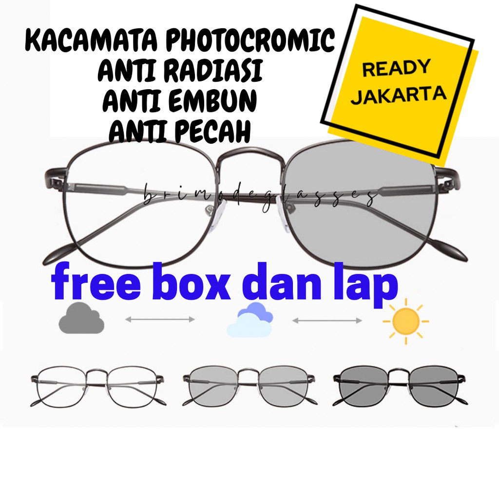 KACAMATA PHOTOCTOMIC BLUECROMIC BLUERAY MINUS  FRAME BINGKAI KACAMATA 8261