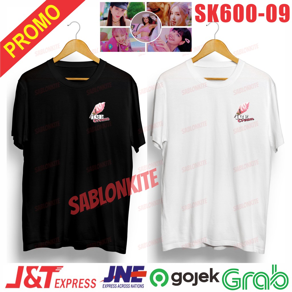 MURAH!!! KAOS BLACKPINK SELENA GOMEZ ICE CREAM UNISEX