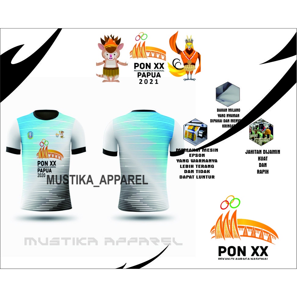 KAOS JERSEY PON XX TERBARU / BAJU JERSEY PAPUA XX NASIONAL 2021 TORANG BISA