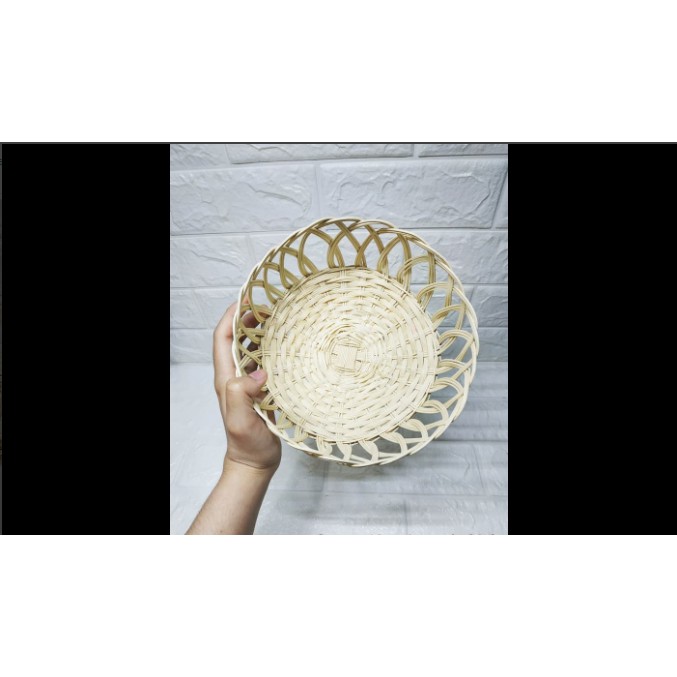 KERANJANG KIRING BESAR BULAT NO 2 Rotan Serbaguna Buah Sayur Roti Jumbo Sedang