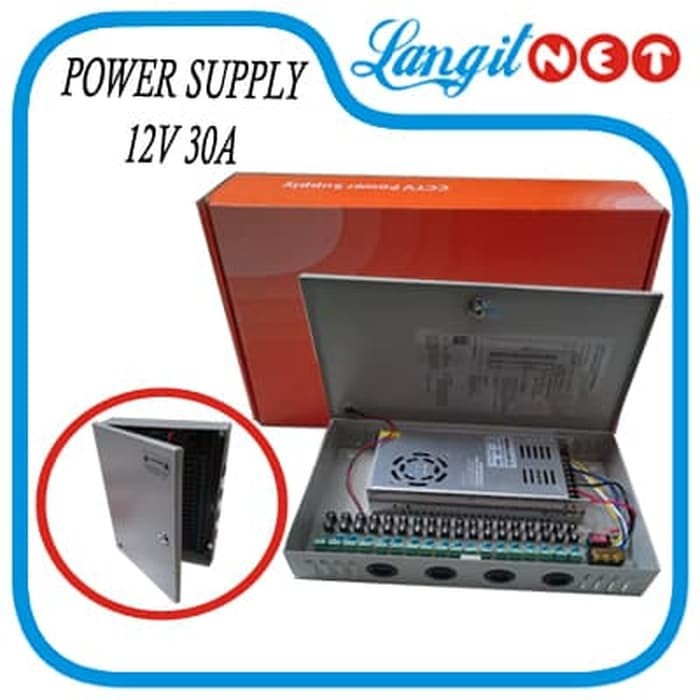 POWER SUPPLY 12V 30A MODEL S-360-12