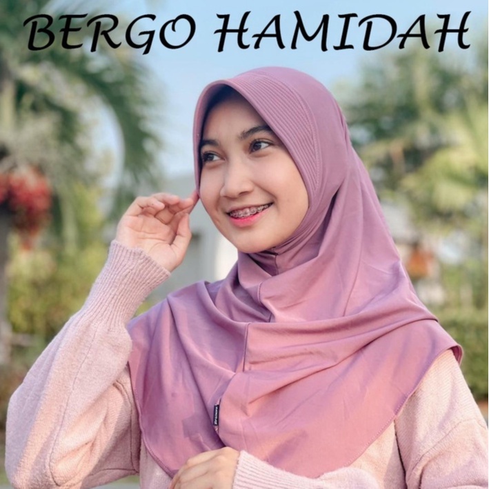 BERGO HAMIDAH BERGO JERSY KERUDUNG OLAH RAGA HIJAB INSTAN JERSY (hamidah ORI)