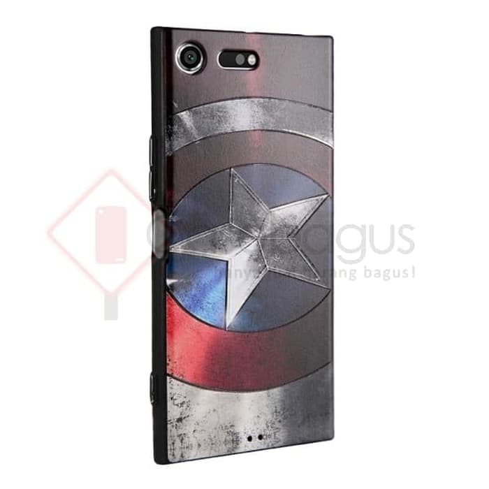 [Original] Sony Xperia XZ Premium - 3D Relief Superhero Soft Case