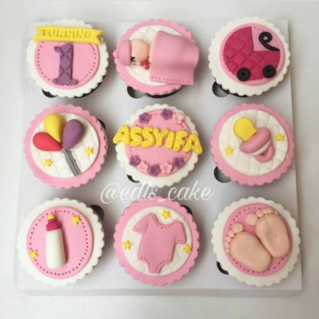 

Cup Cake 3D / Sugar Cup cake 9 pc
