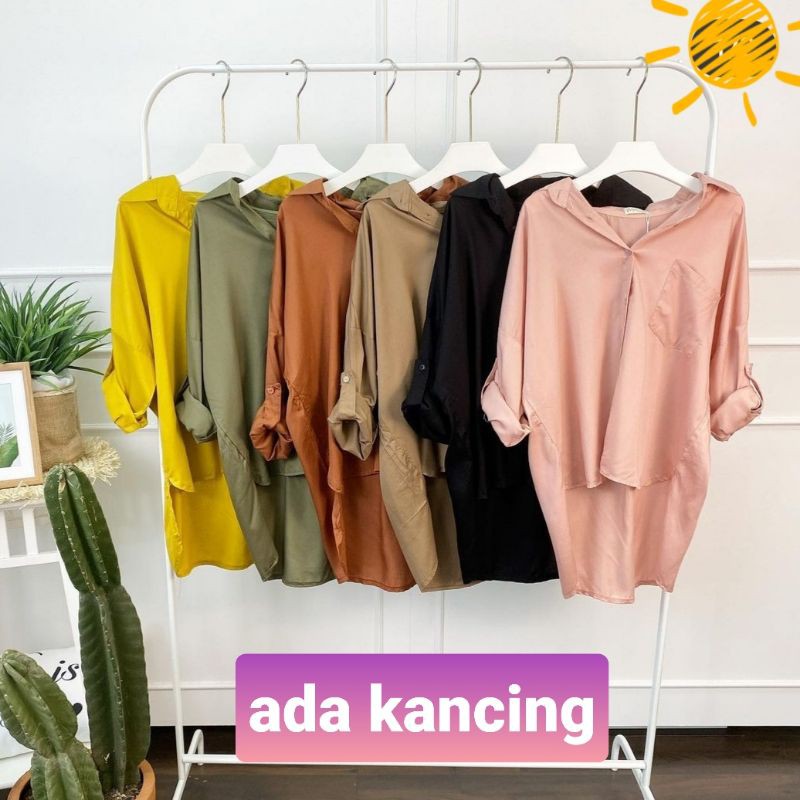 Kemeja Bahan Katun Rayon Adem dan Nyaman