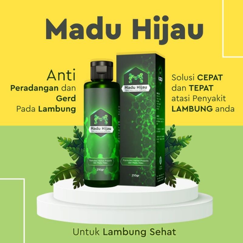 Madu Hijau ASLI 100% / Madu Hijau Obat Asam Lambung Kronis Maag Kronis