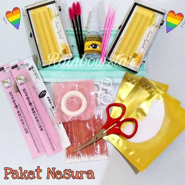 Paket Hemat Eyelash Extension 3d /5d / 8d / Tanam Bulu Mata Russian