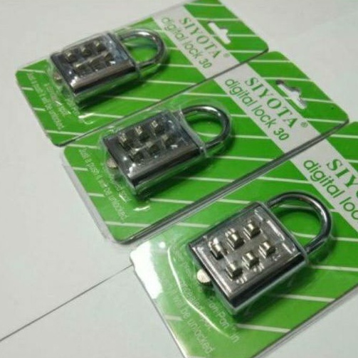 GEMBOK NOMER/COMBINATION PADLOCK/GEMBOK ANGKA 30MM-SIYOTA