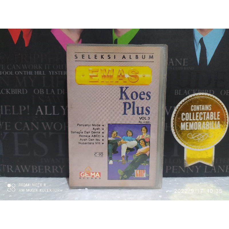 Kaset Pita : SELEKSI ALBUM EMAS Koes Plus VOL. 3 C-90.