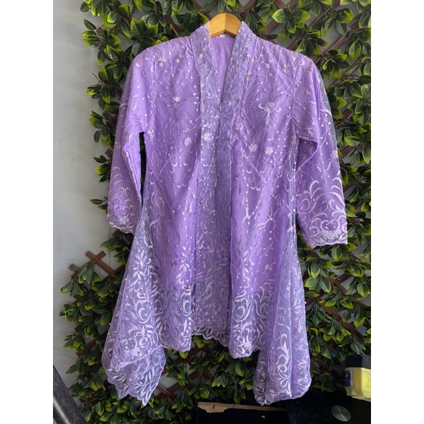 kebaya kartini TuLE waka / kebaya modern / Kebaya remaja / Kebaya ocean / Kebaya bali / Kebaya wisuda / Kebaya brukat-Lilac