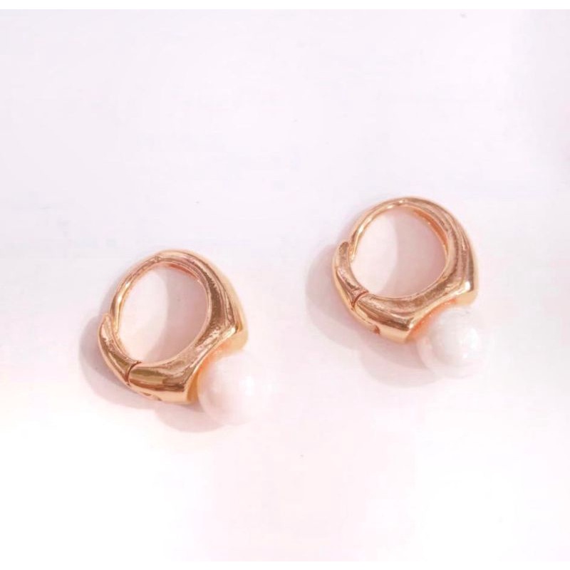 anting mutiara klip