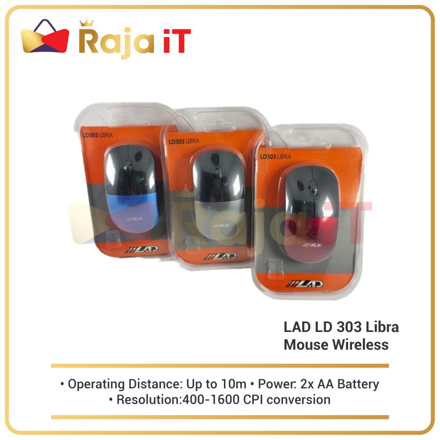 LAD Mouse Wirelles LD 303 Libra Tanpa kabel LD303 Mouse Murah LD-303