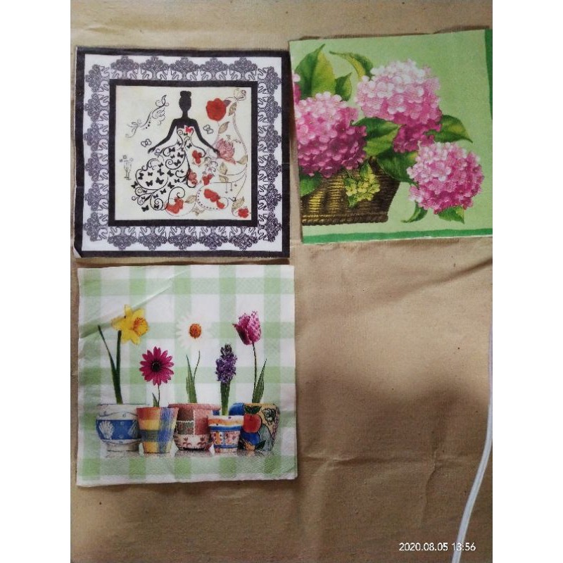 SERI 2 BAHAN DECOUPAGE/TISSUE DECOUPAGE/TISSUE MOTIF