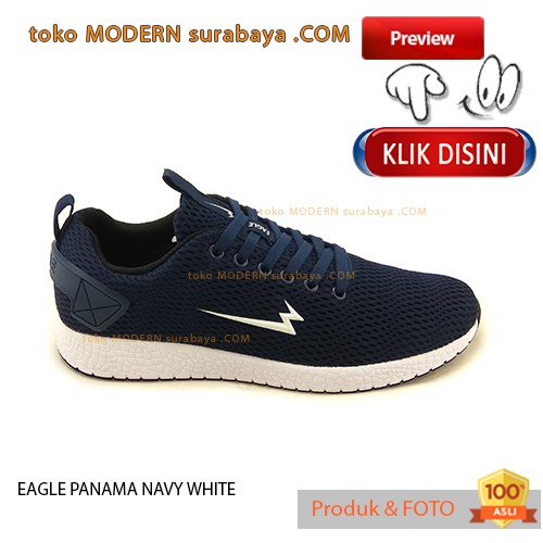 EAGLE PANAMA NAVY WHITE sepatu pria sekolah casual sneakers