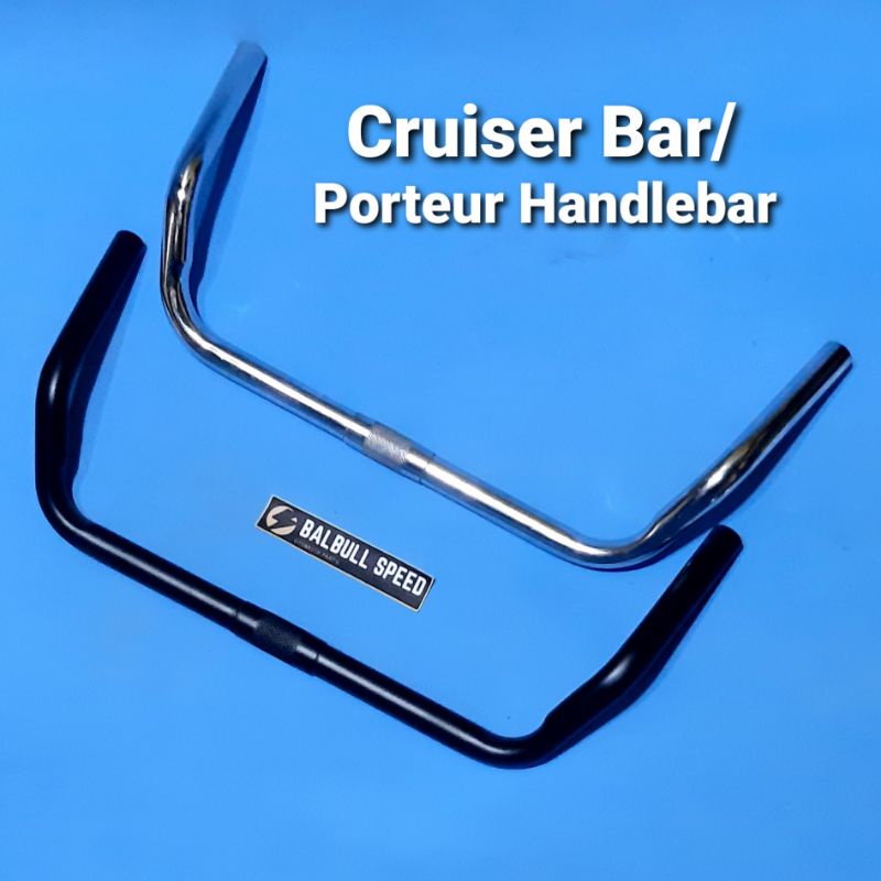 Stang Sepeda Cruiser Moustache Bar Porteur Promenade Handlebar