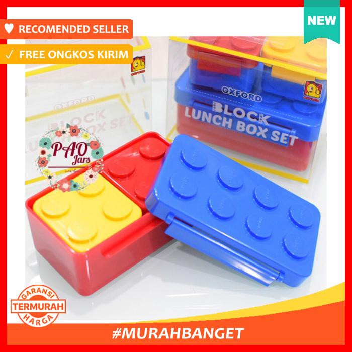 Ori Korea Tempat Makan Lego Oxford / Lunchbox Lego / Lunch Box Lego - Bekal - Kotak Makan & Rantang