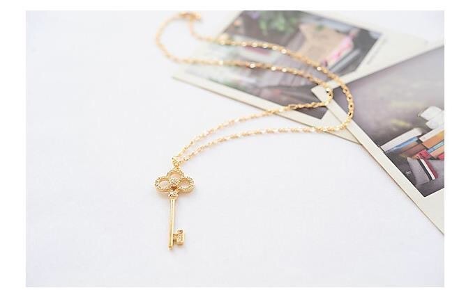 MORYMOSHI K10 Kalung Kunci Emas Fashion Wanita Korea Murah