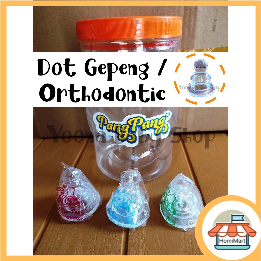 homimart I Dot Bayi Gepeng Pang Pang Orthodontic Silicone Nipple pembelian Minimal 3pcs