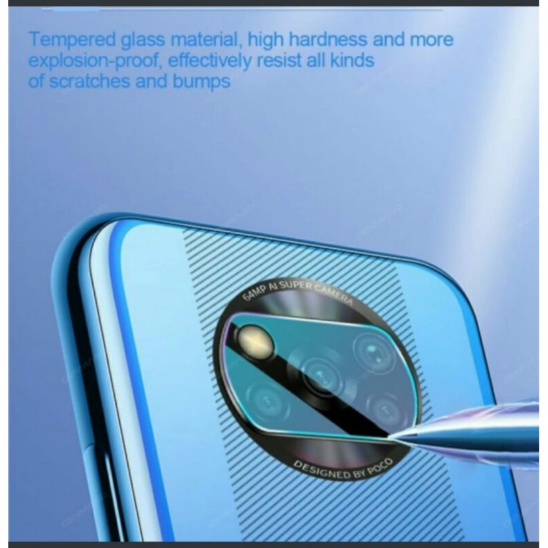 POCO X3 NFC PELINDUNG CAMERA LENS TEMPERED GLASS PREMIUM 9H