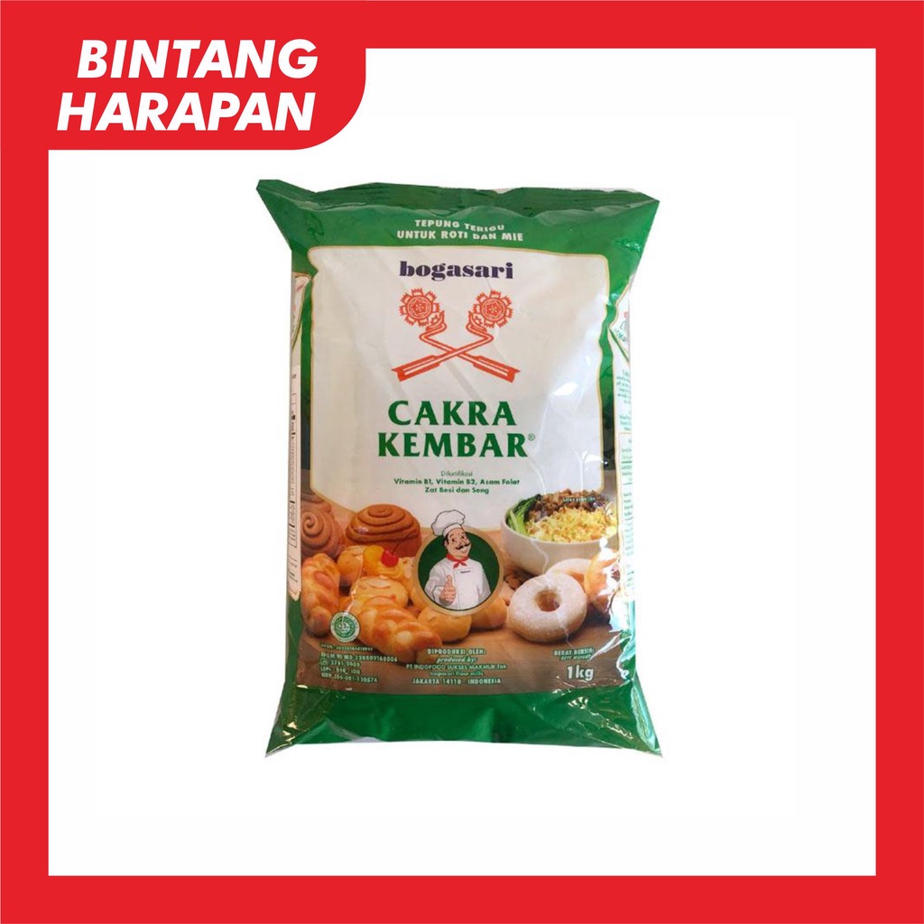 

Tepung Terigu Cakra Kembar 1 kg