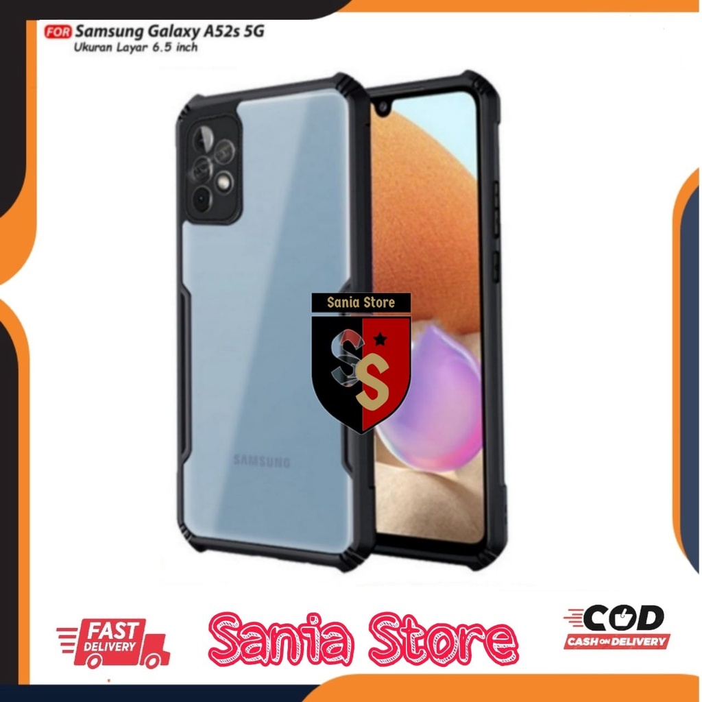 Case Samsung A52s / Samsung A52 Casing Shockproff Camera Protection Transparan