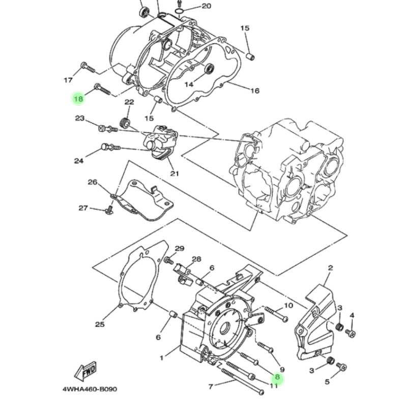 BAUT BAK MAGNET KOPLING F1ZR ORI YGP FIZR FIZ F1Z R 98507-06040 BLOK KALTER MAGNIT