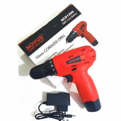 Cordless Drill Besi Kayu 12v Novus Mesin Bor Obeng