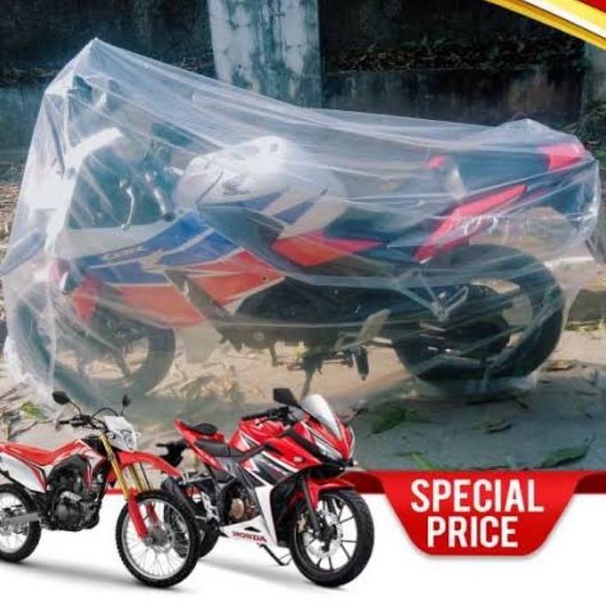 Plastik Cover Sepeda Motor | Pembungkus Bungkus Speda Mtor Honda Matic Nmax Mio Vario Tiger Ninja CBR Satria