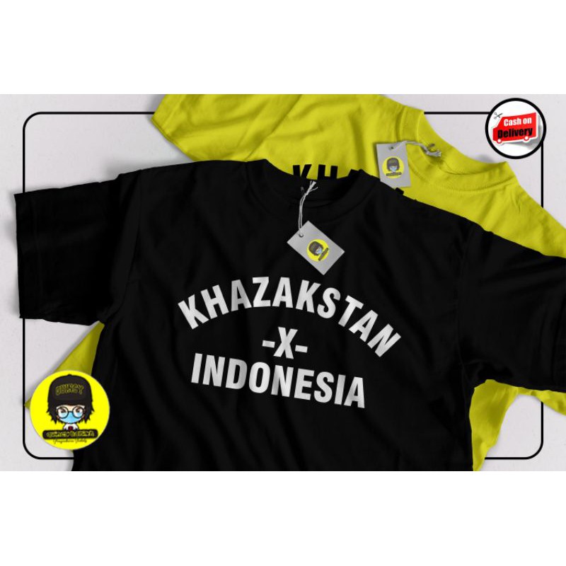 KAOS KATA KATA KHAZAKSTAN X INDONESIA /KAOS SUNDA/KAOS DISTRO