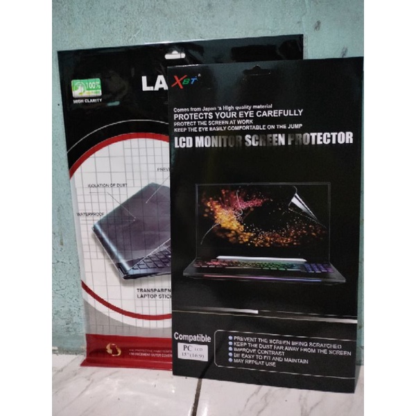 PAKET 2in1 ANTI GORES NOTEBOOK 15 INCH, Pelindung Body