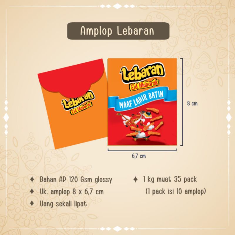 

Amplop Lebaran Snack Pendek