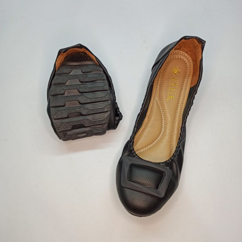 Sepatu Wanita Flatshoes Roll it ( BISA DILIPAT ) ANDIS AN09